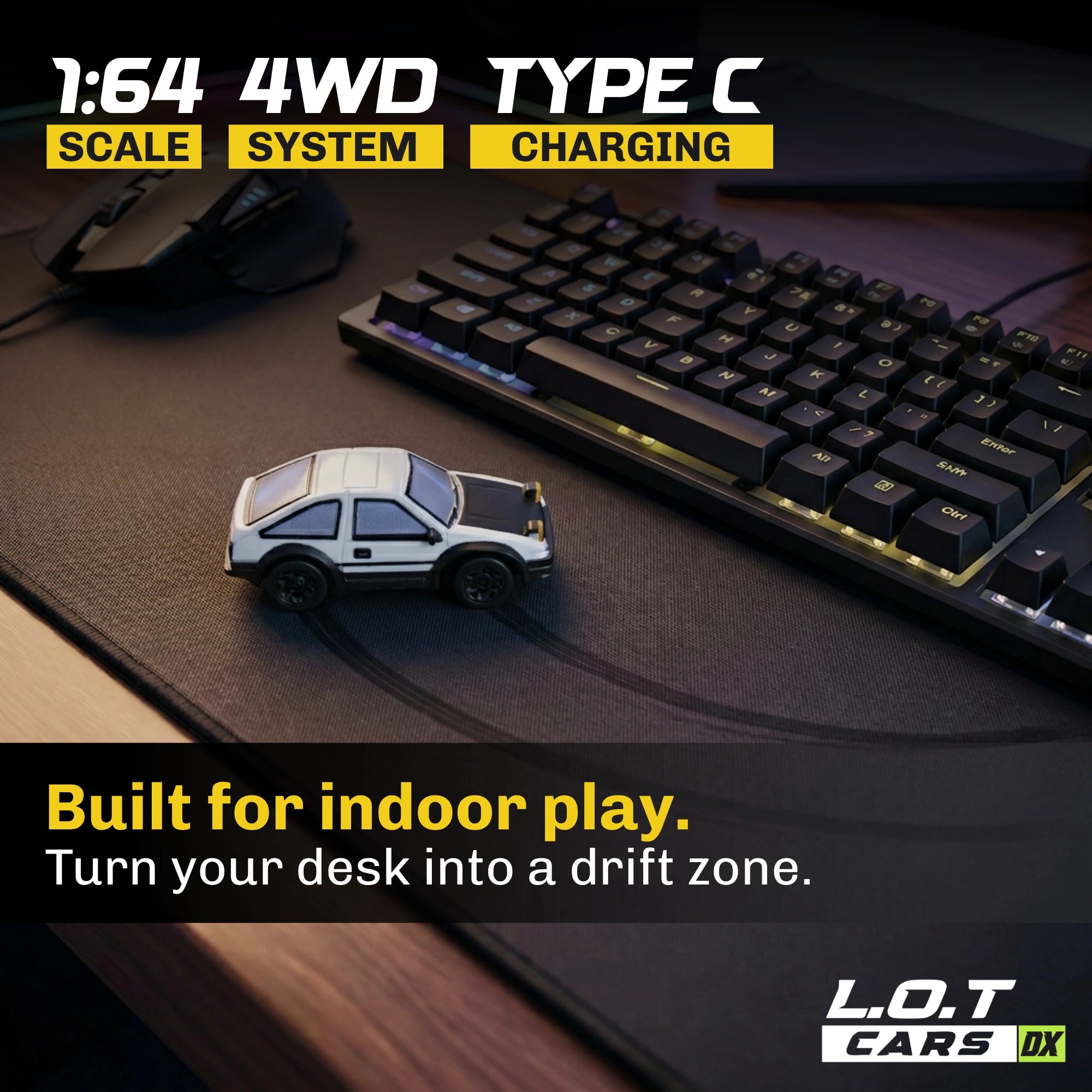 L.O.T Cars Dash - 1:64 Scale Mini RC Car
