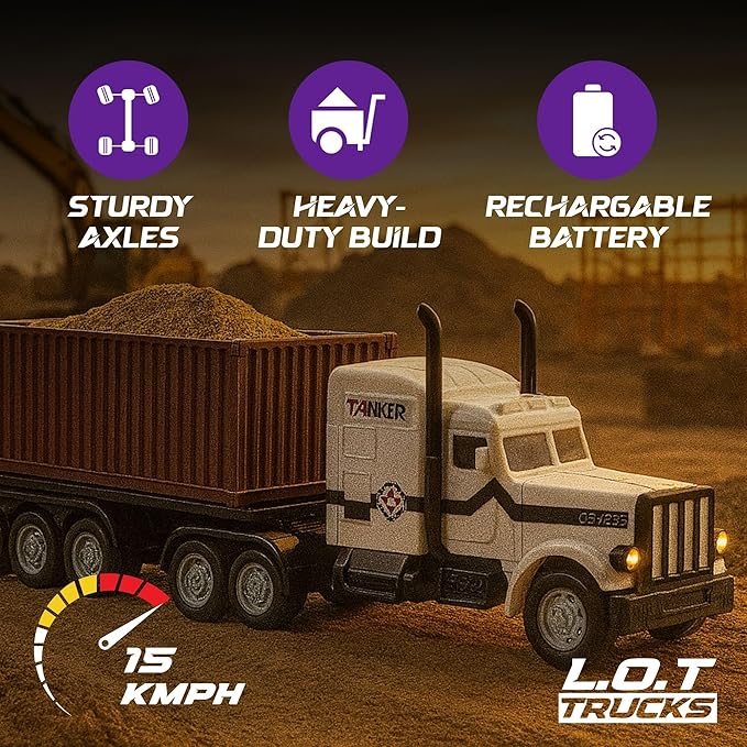 L.O.T Transport "Diesel" – RC Truck with Container – 6x2 Remote Control Truck