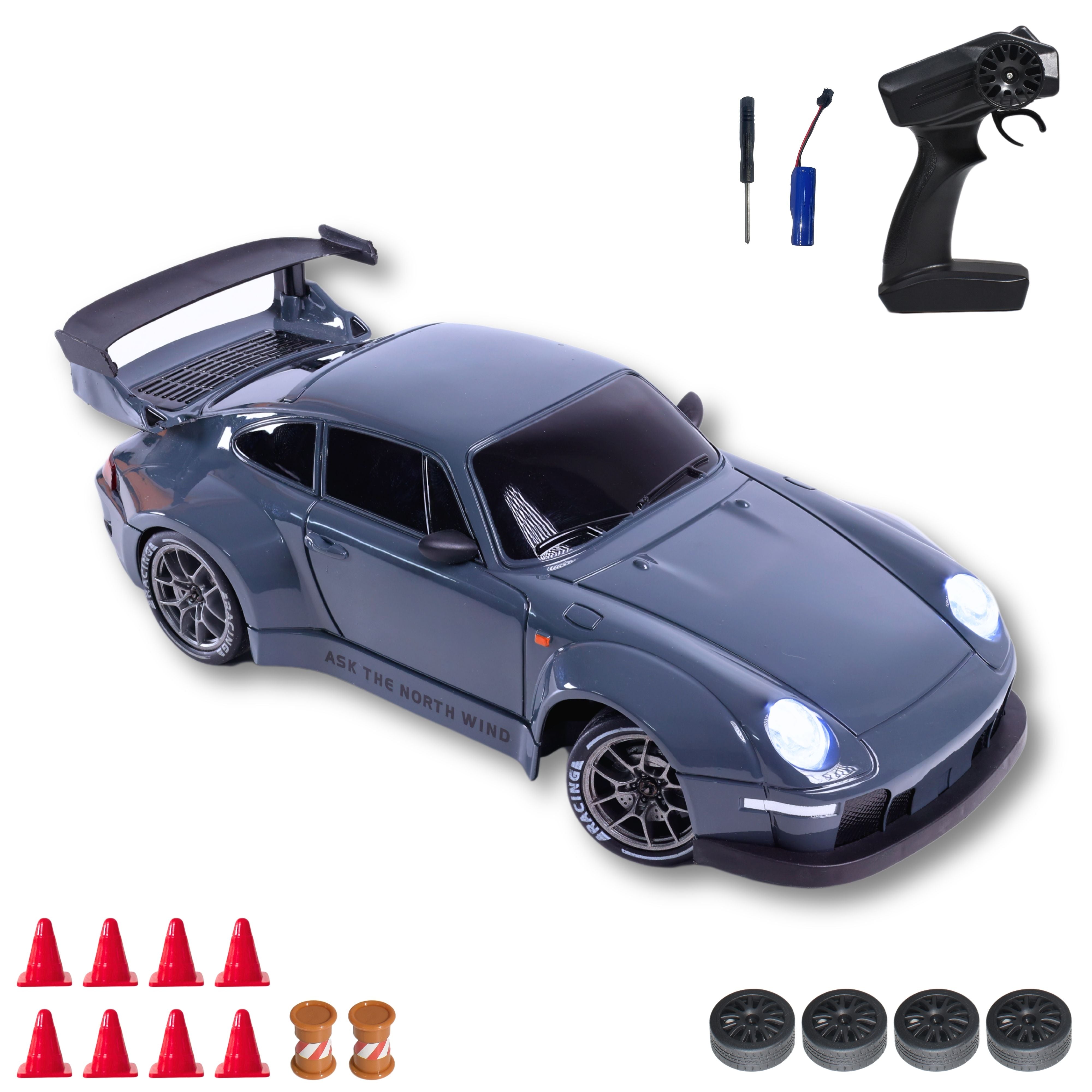 L.O.T Cars “Flare” - RC Drift Car (Semi-Hobby Grade) - 4x4 Remote Control Drift Car with Lights