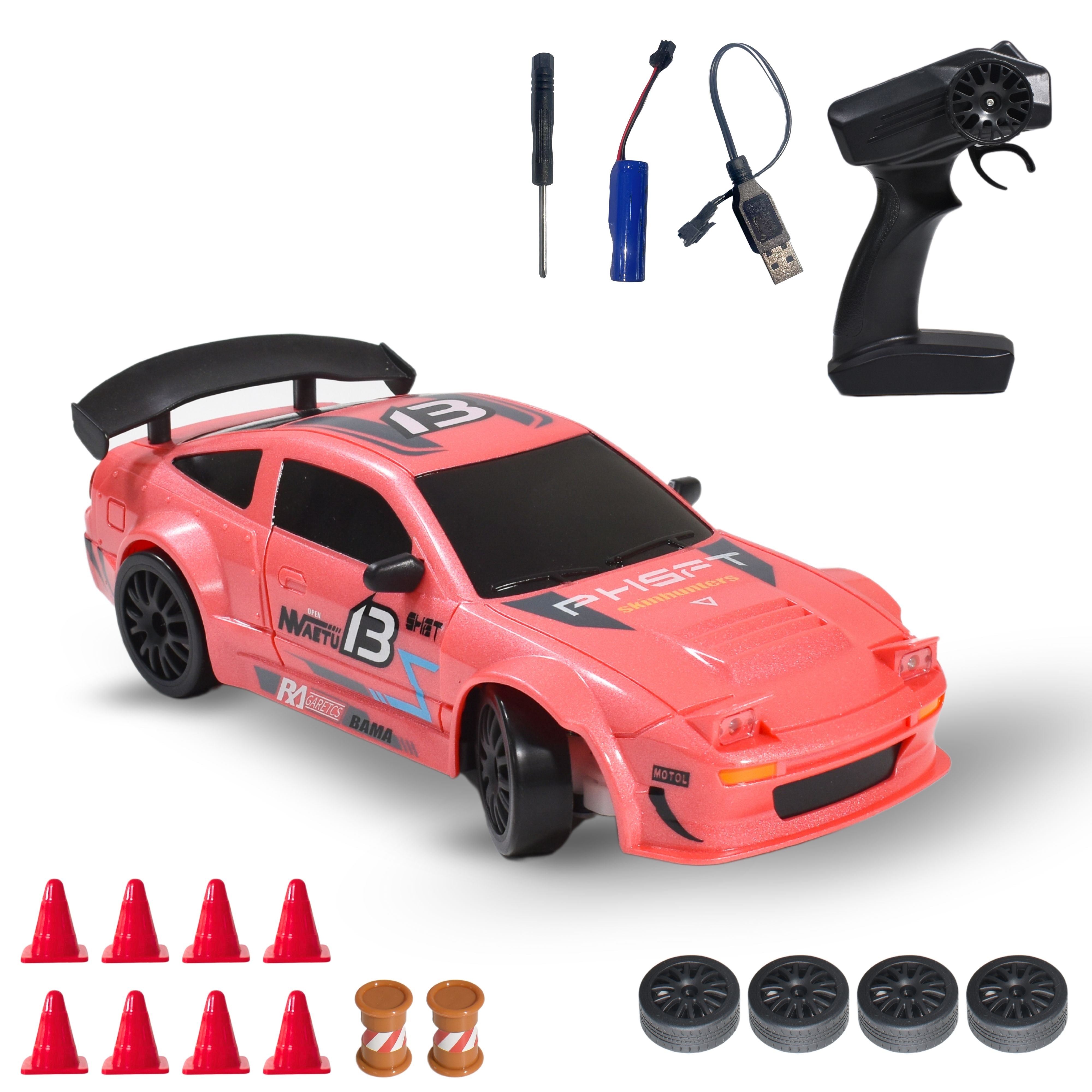 L.O.T Cars “Flare” - RC Drift Car (Semi-Hobby Grade) - 4x4 Remote Control Drift Car with Lights