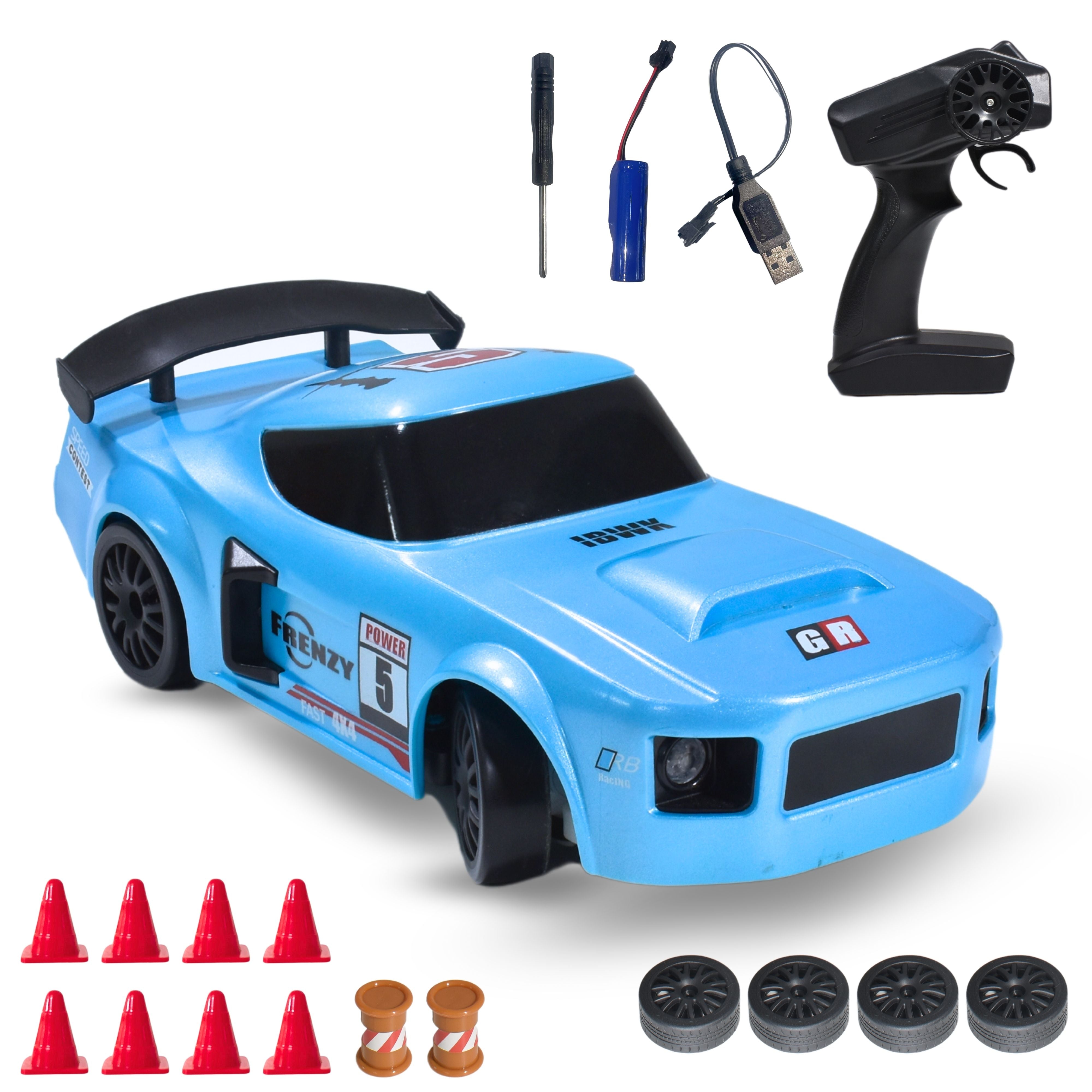 L.O.T Cars “Flare” - RC Drift Car (Semi-Hobby Grade) - 4x4 Remote Control Drift Car with Lights