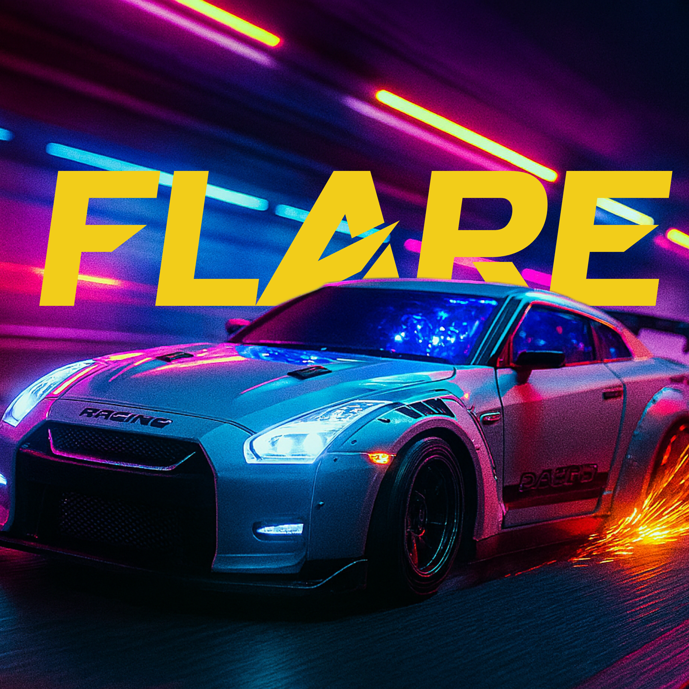 L.O.T Cars “Flare” - RC Drift Car (Semi-Hobby Grade) - 4x4 Remote Control Drift Car with Lights (Race and Burnout)