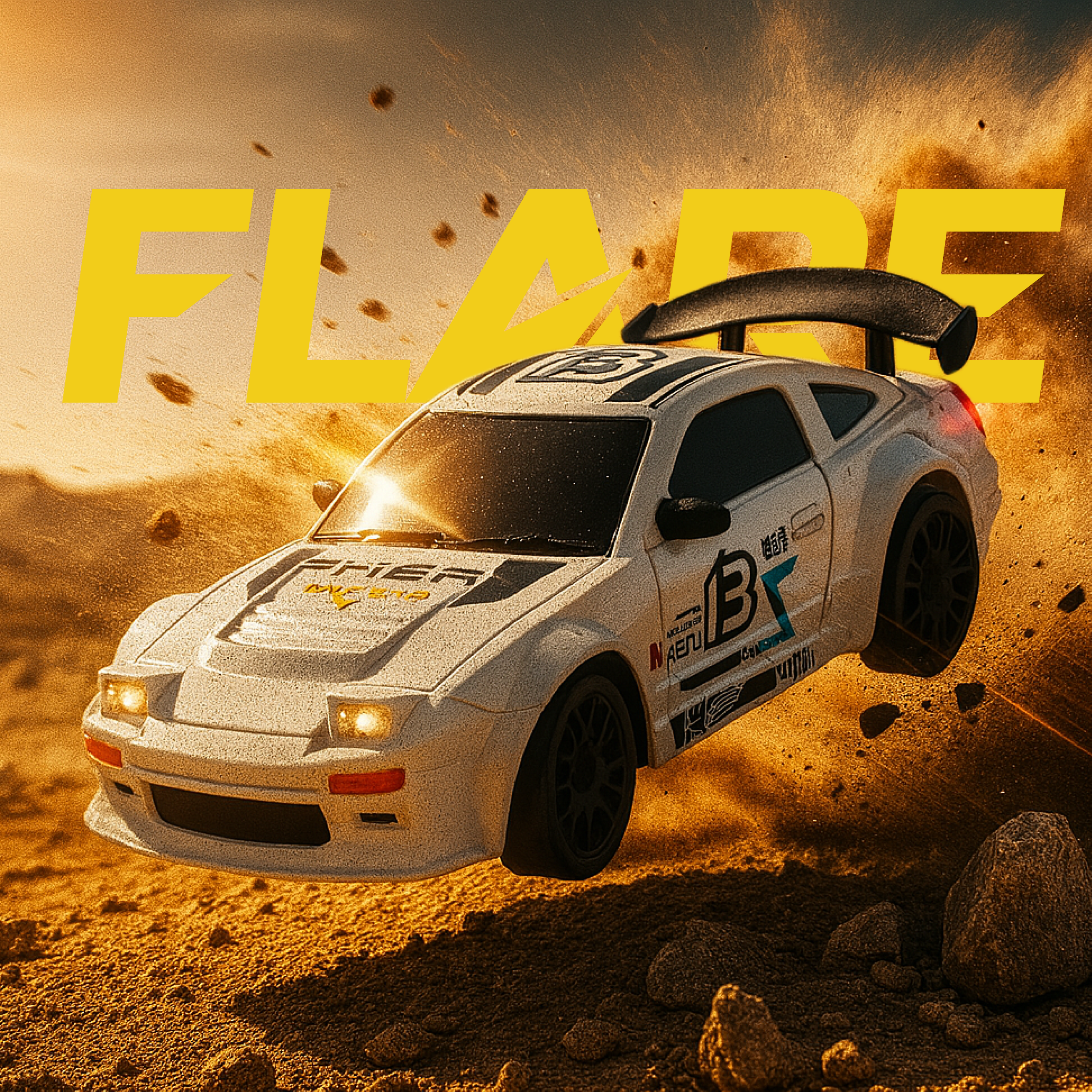 L.O.T Cars “Flare” - RC Drift Car (Semi-Hobby Grade) - 4x4 Remote Control Drift Car with Lights