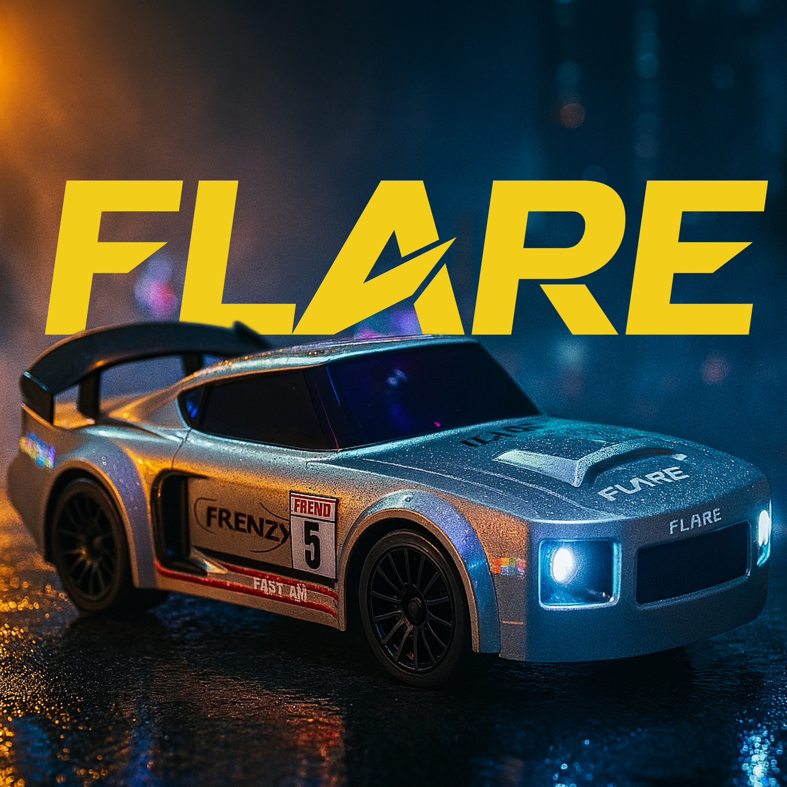 L.O.T Cars “Flare” - RC Drift Car (Semi-Hobby Grade) - 4x4 Remote Control Drift Car with Lights