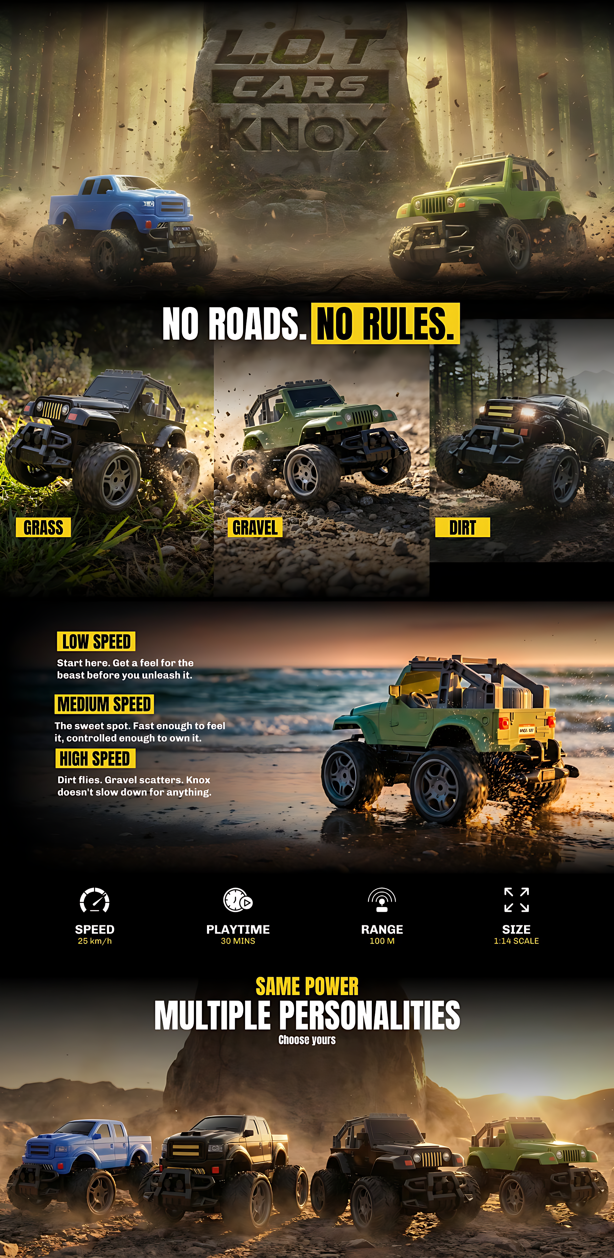 L.O.T Cars Knox - Off-Road RC Truck