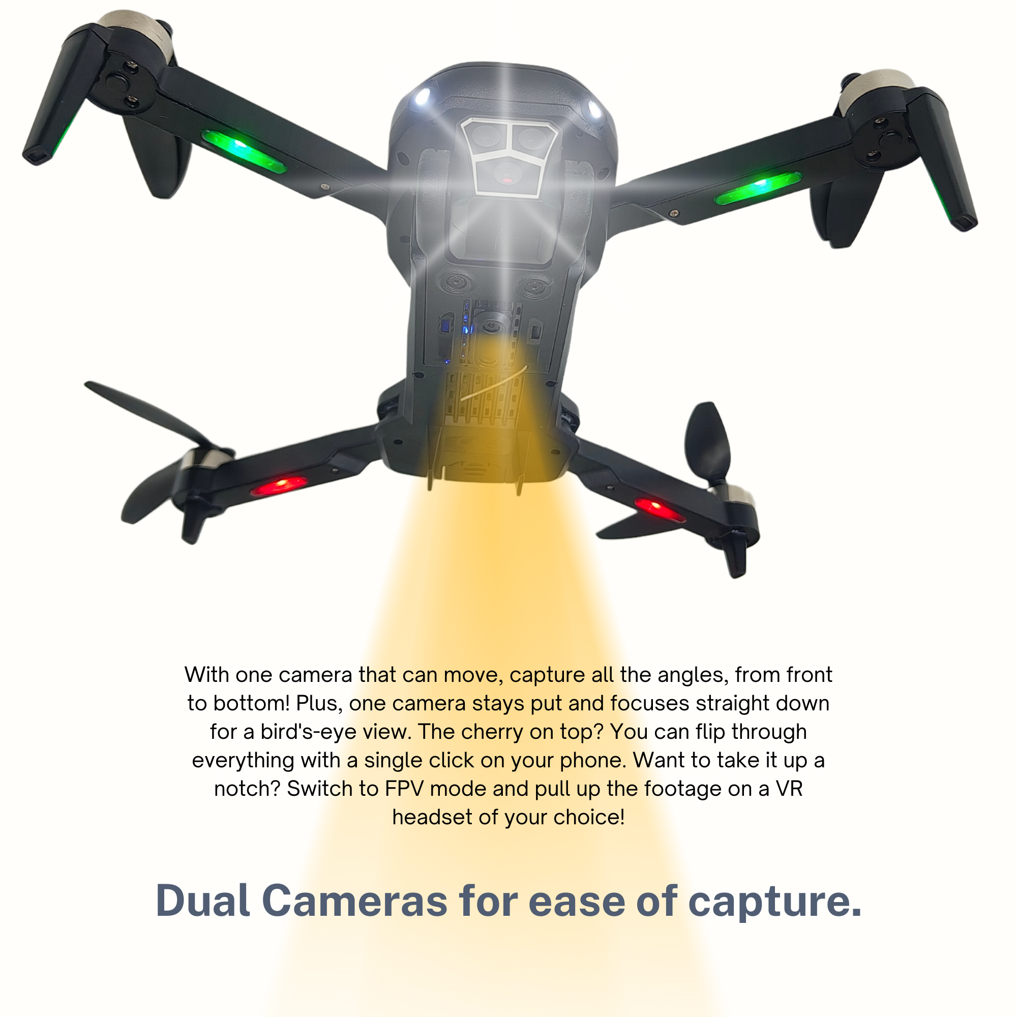 L.O.T Drones “McCloud” - Remote Control Drone Toy with HD Camera and Obstacle Avoidance and Aerial- Base Combo
