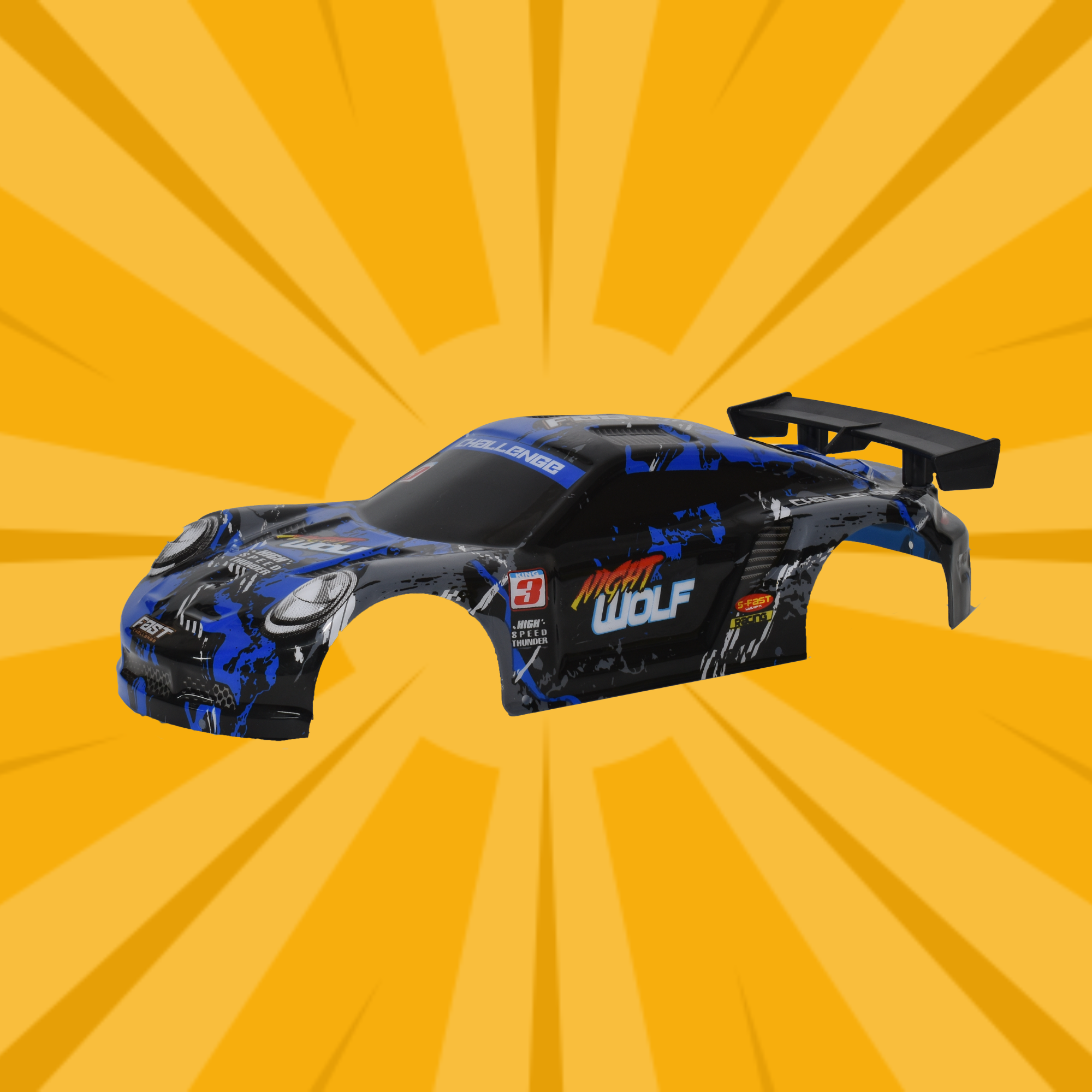 L.O.T Cars Accessories | Night Wolf PVC Shell - Blue