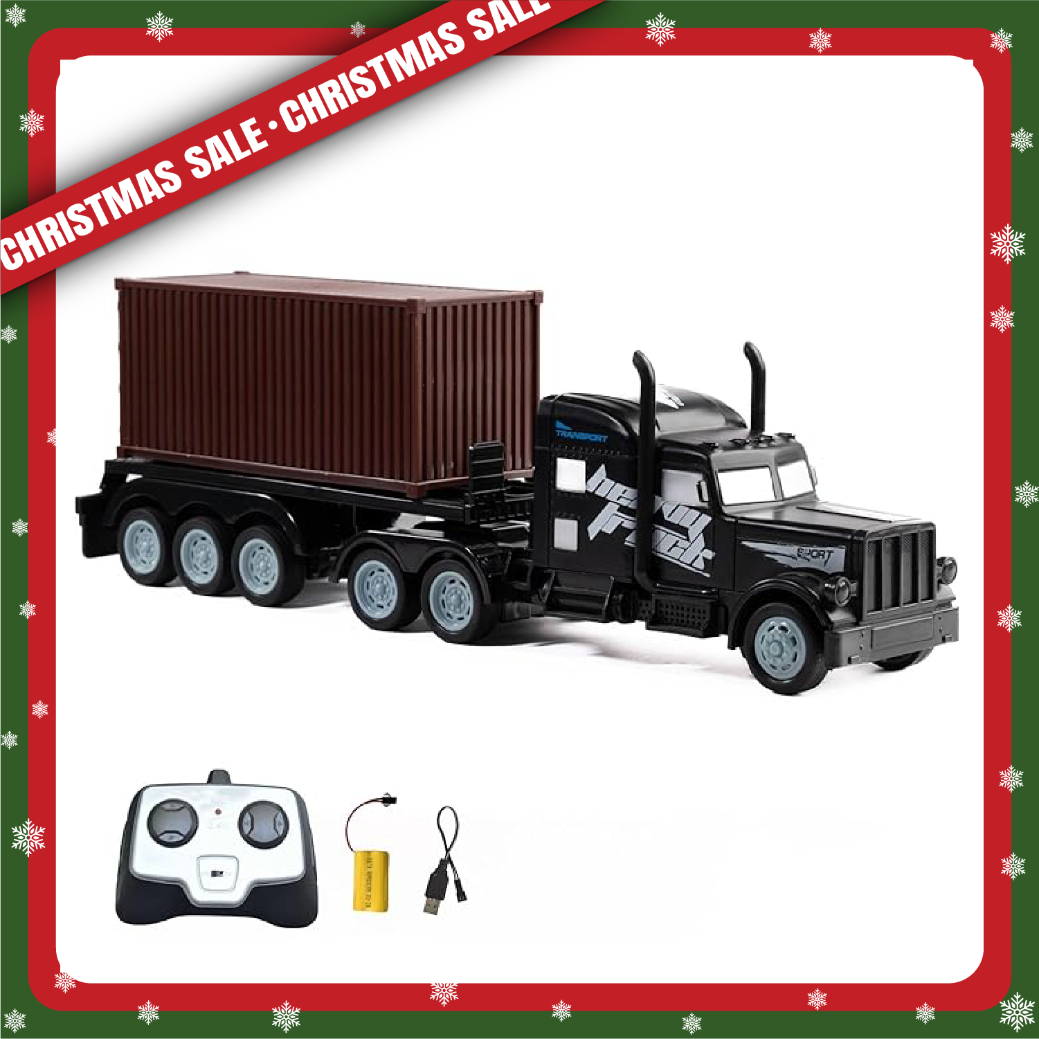 L.O.T Cars Diesel - RC Truck with Closed Container