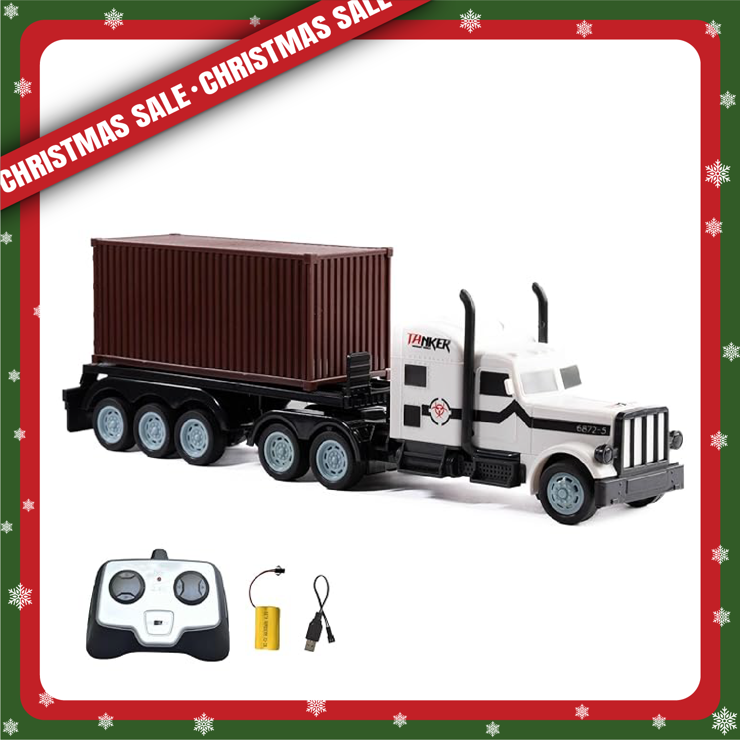 L.O.T Cars Diesel - RC Truck with Closed Container