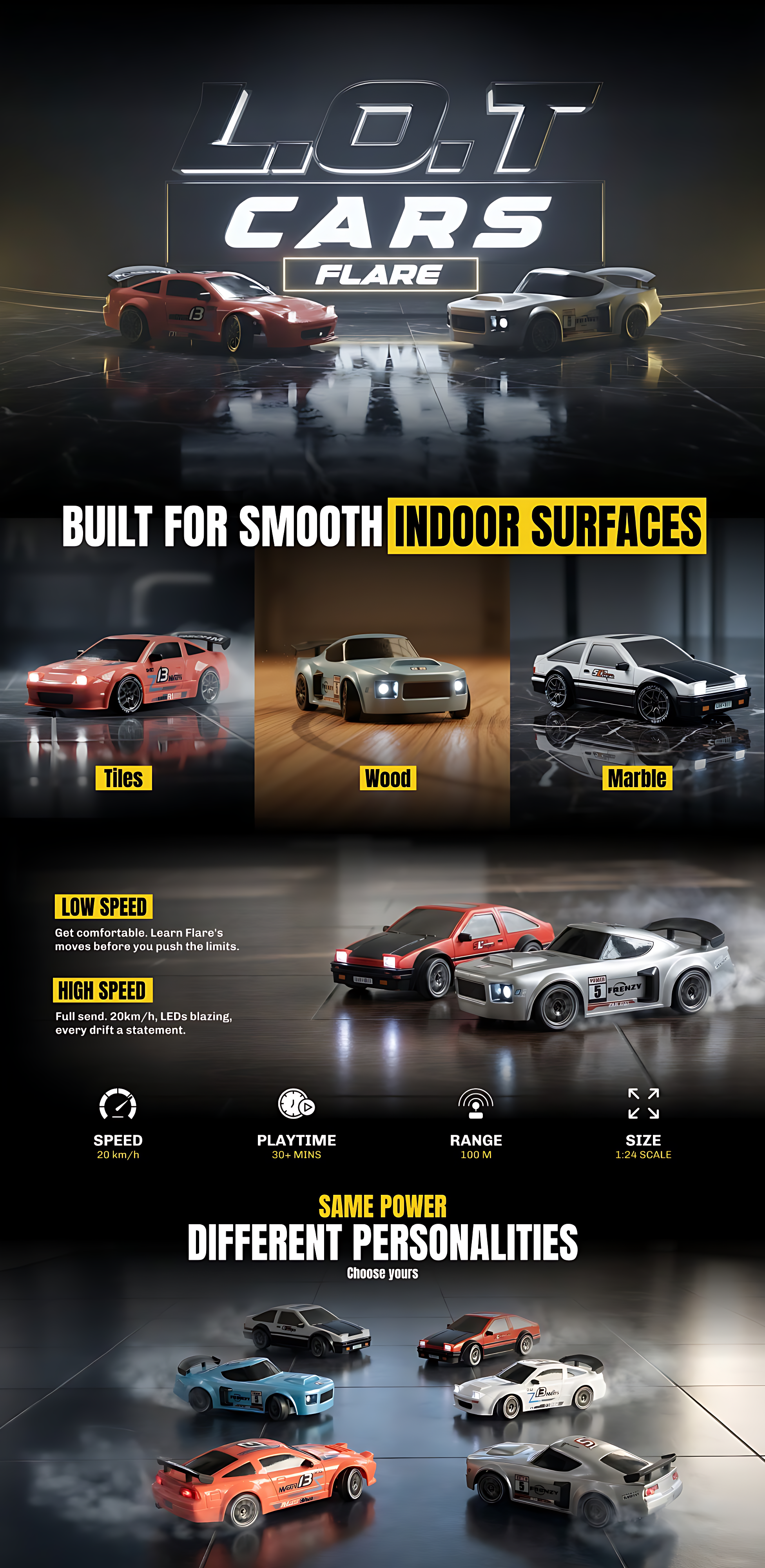L.O.T Cars Flare 1.0 - RC Drift Car