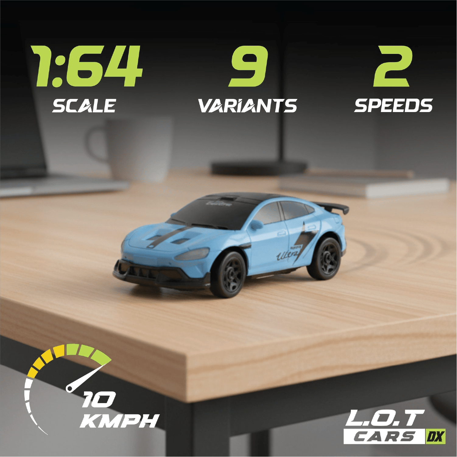 L.O.T Cars Dash - 1:64 Scale Mini RC Car