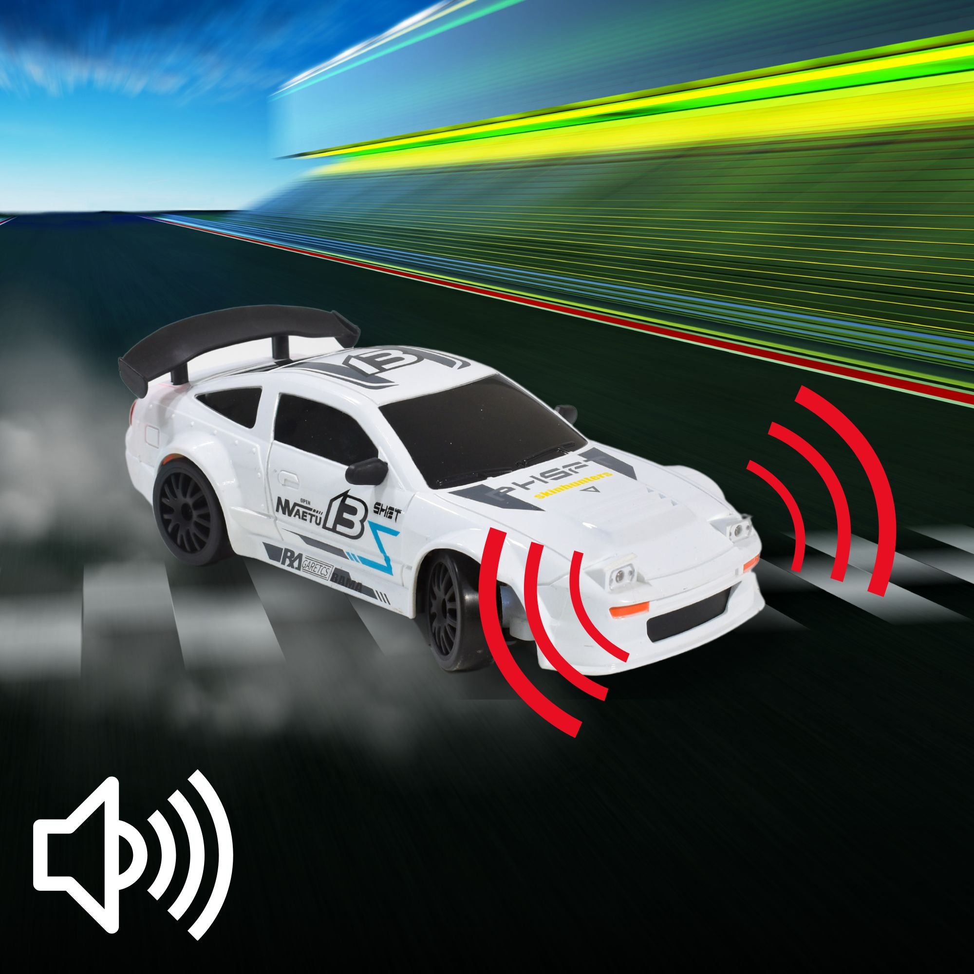 L.O.T Cars Flare (Track White) RC Drift Car making noise