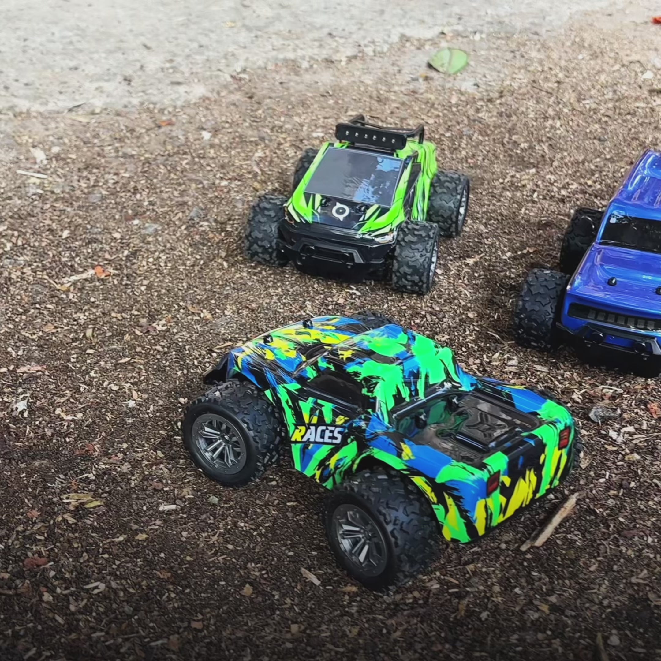 video showcasing Bumble with it's features and 'L.O.T Cars' branding
