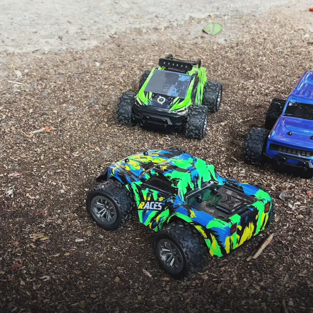 video showcasing Bumble with it's features and 'L.O.T Cars' branding
