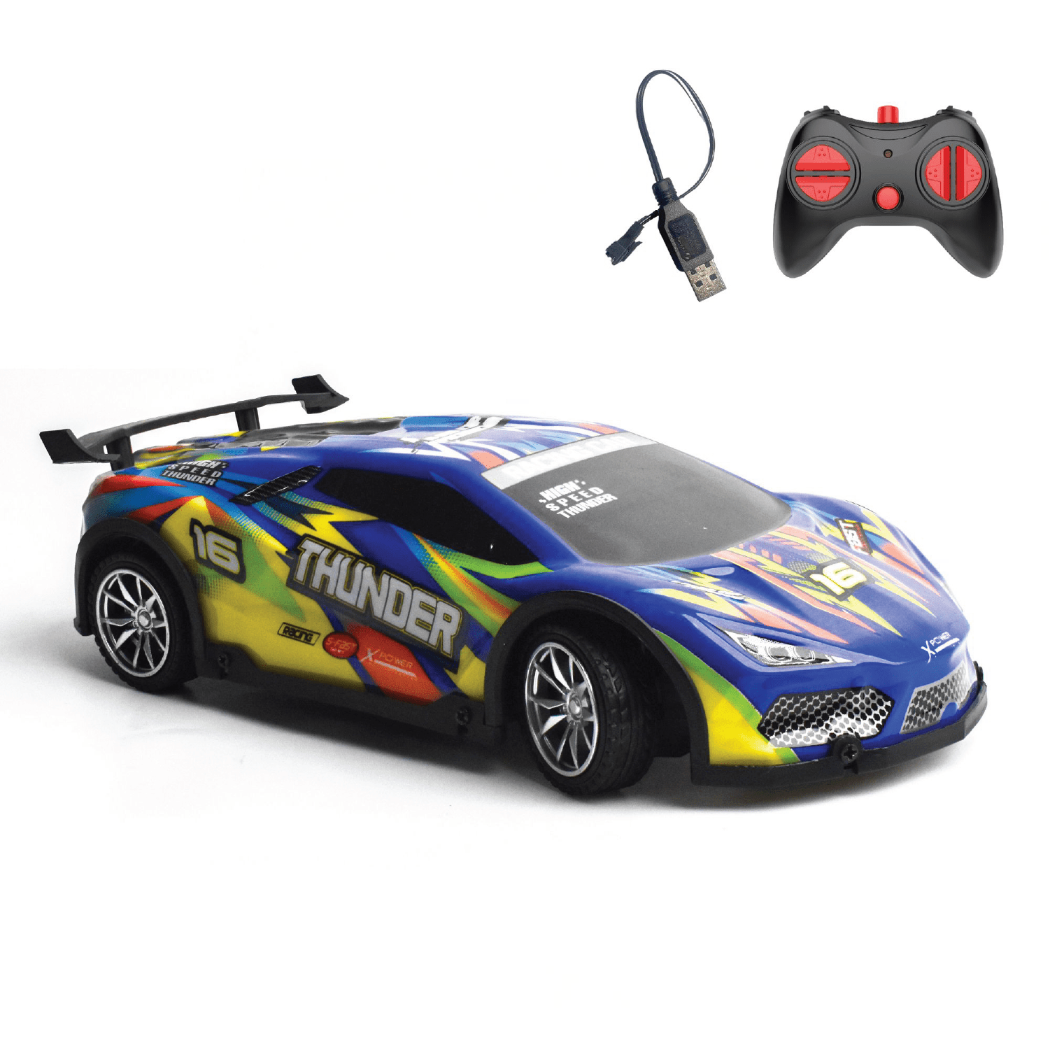 L.O.T Cars Thunder - RC Race Car with Lights