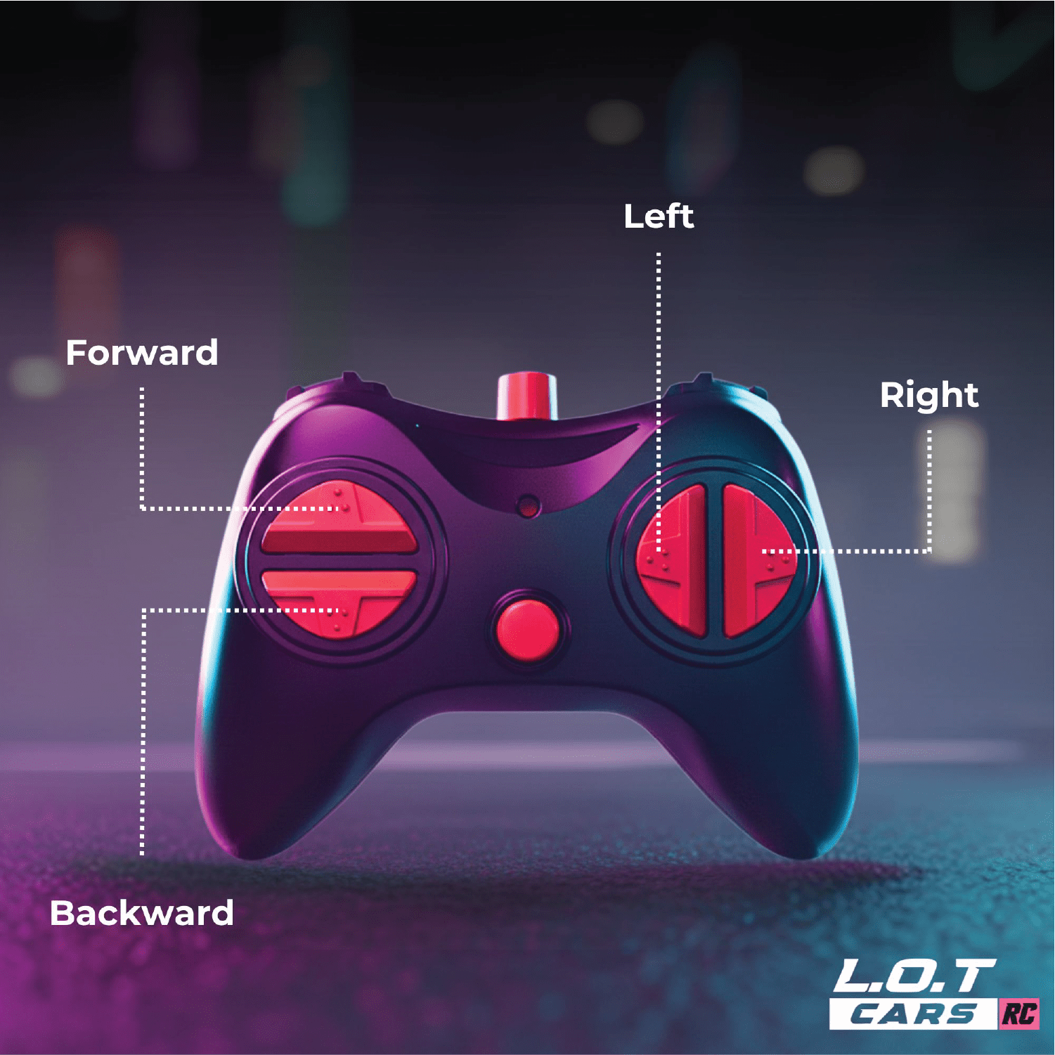 L.O.T Cars Thunder - RC Race Car with Lights